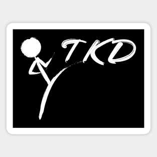 Brushed TKD Logo Taekwondo Magnet